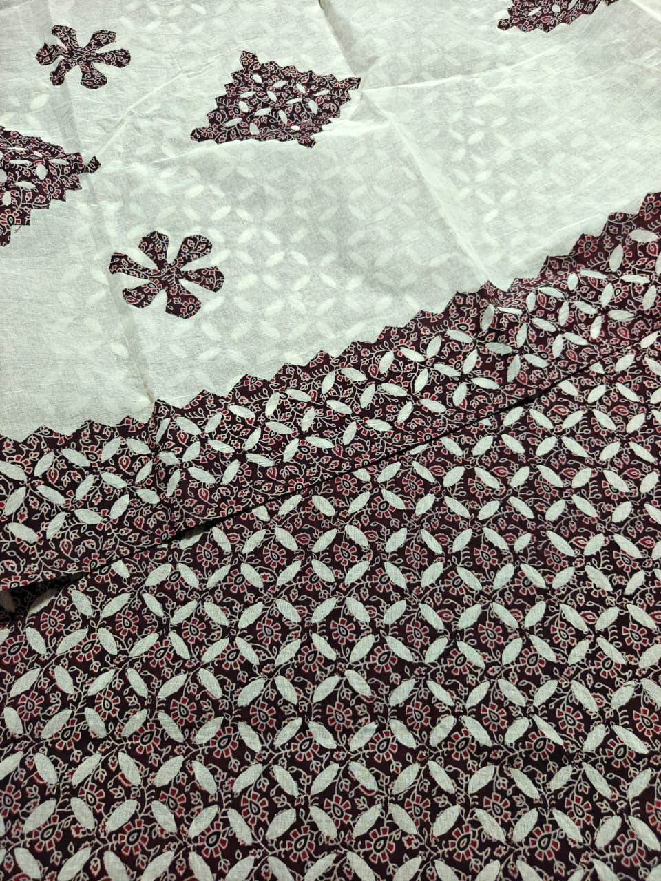 Pure Cotton Ajrakh Print  Unstitched Suit Without Bottom