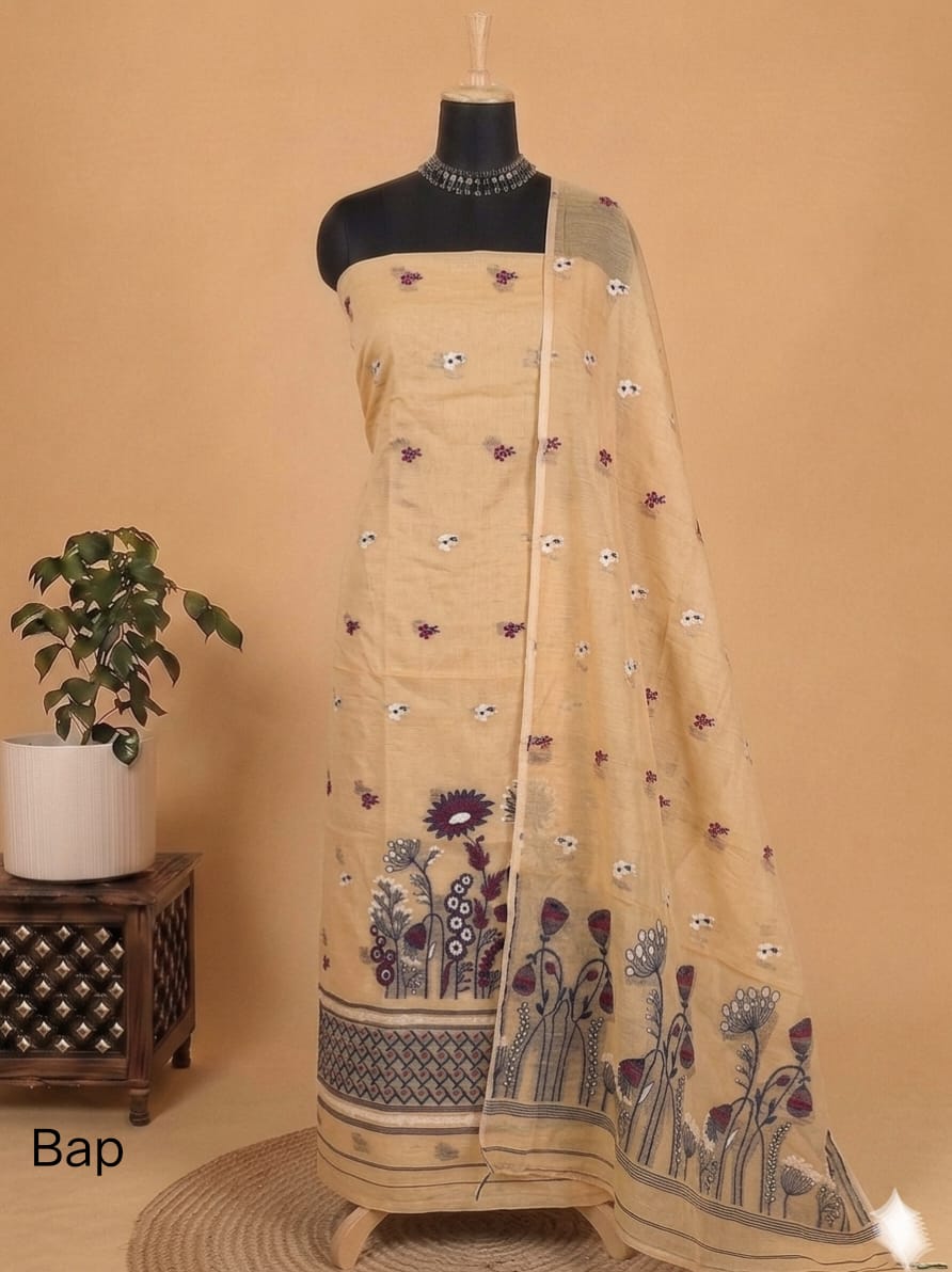 Exclusive Premium Traditional  Viscose Cotton Unstitched Suit (2PC)