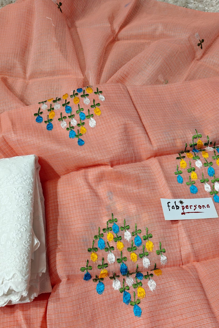 Pure Kota Doriya Resham Work Unstitched Suits