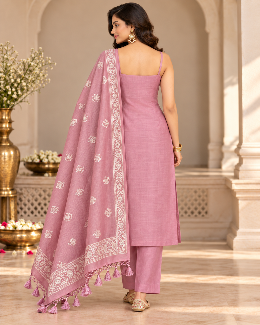 Pure Banarasi Chanderi Silk Suit