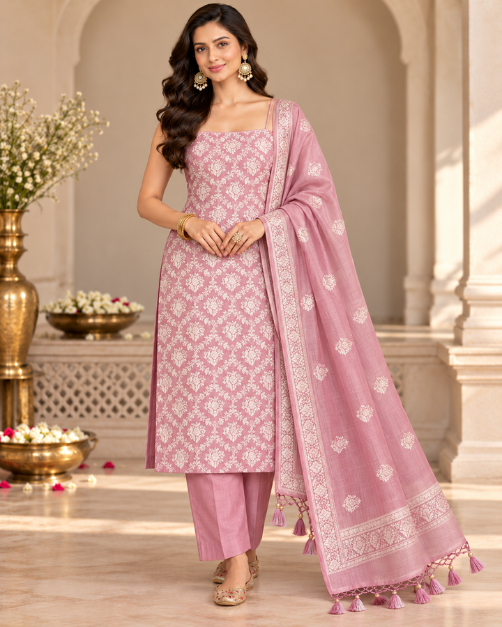 Pure Banarasi Chanderi Silk Suit