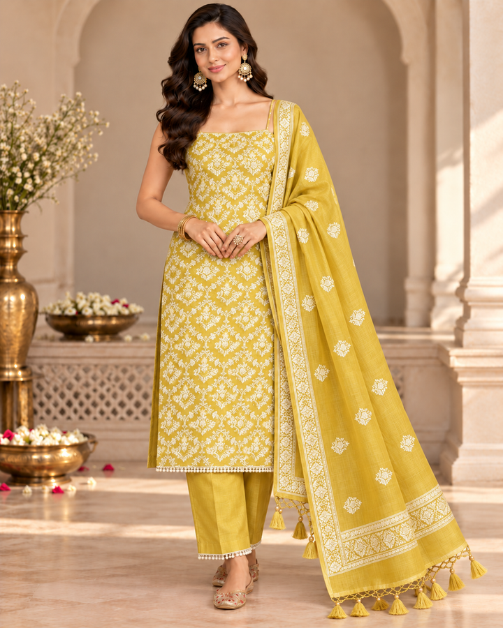 Pure Banarasi Chanderi Silk Suit
