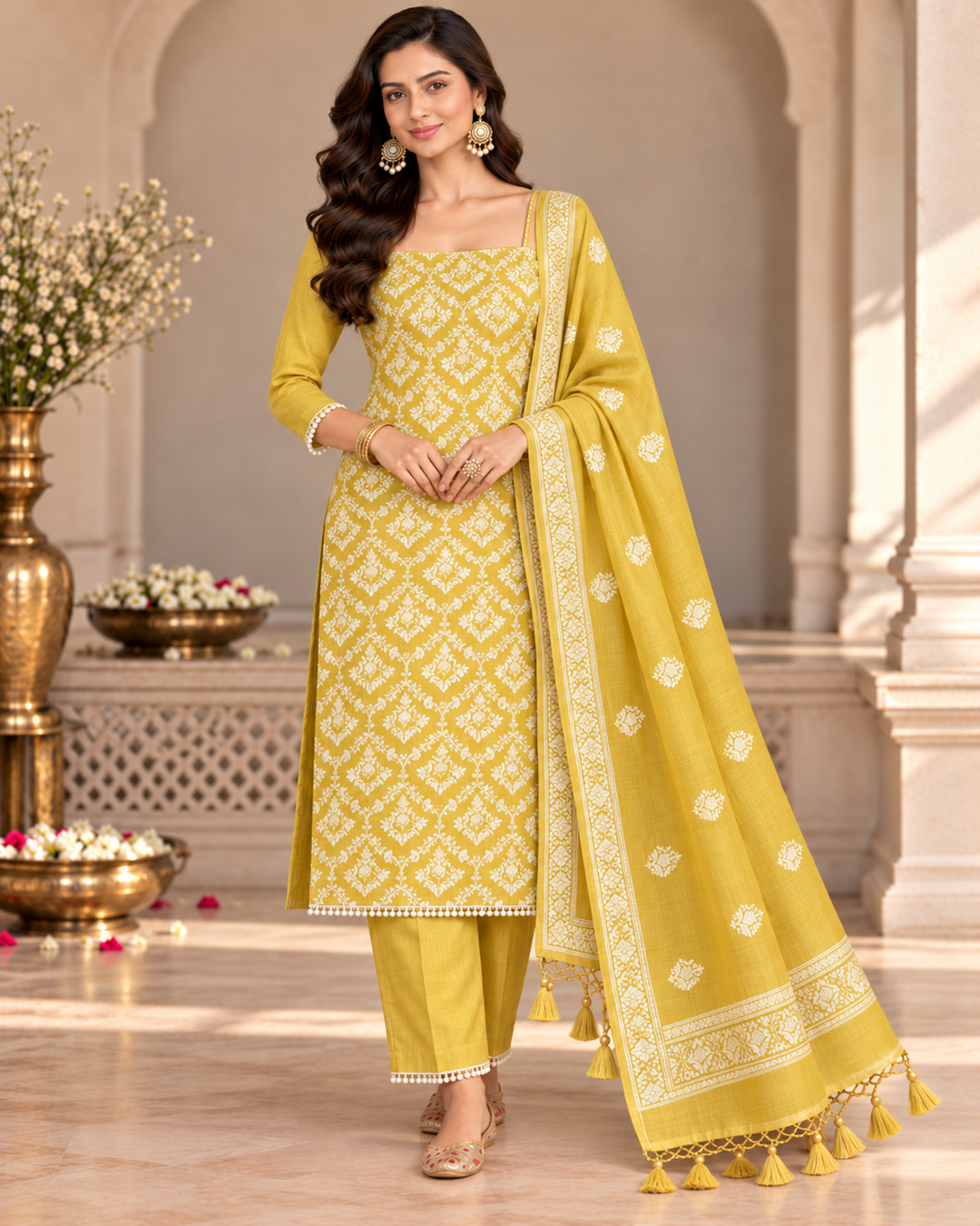 Pure Banarasi Chanderi Silk Suit