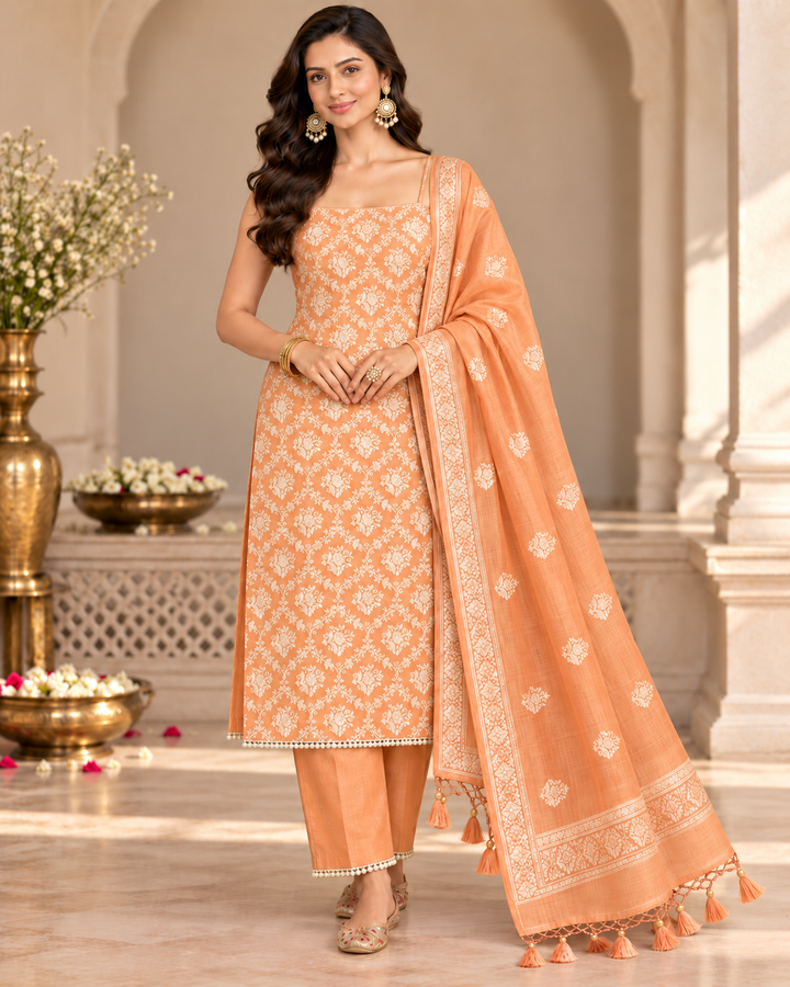 Pure Banarasi Chanderi Silk Suit