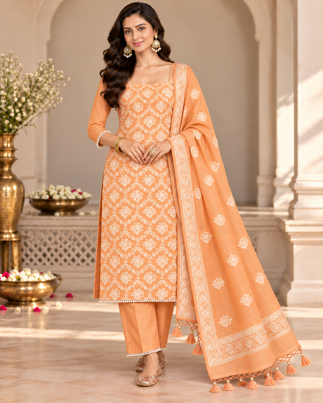Pure Banarasi Chanderi Silk Suit