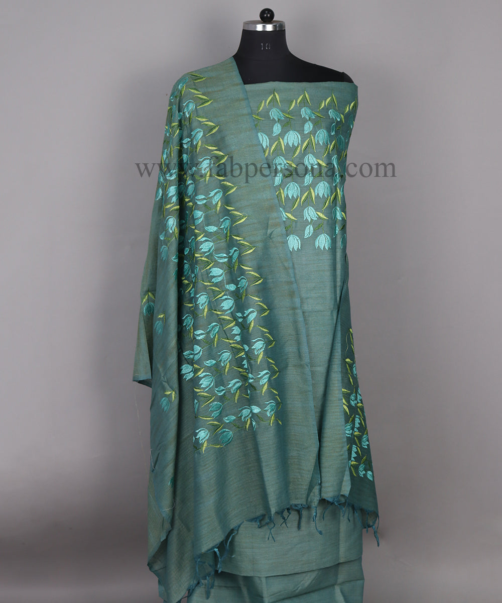 Pure Khaddi Cotton Embroidered Unstitched With Dupatta