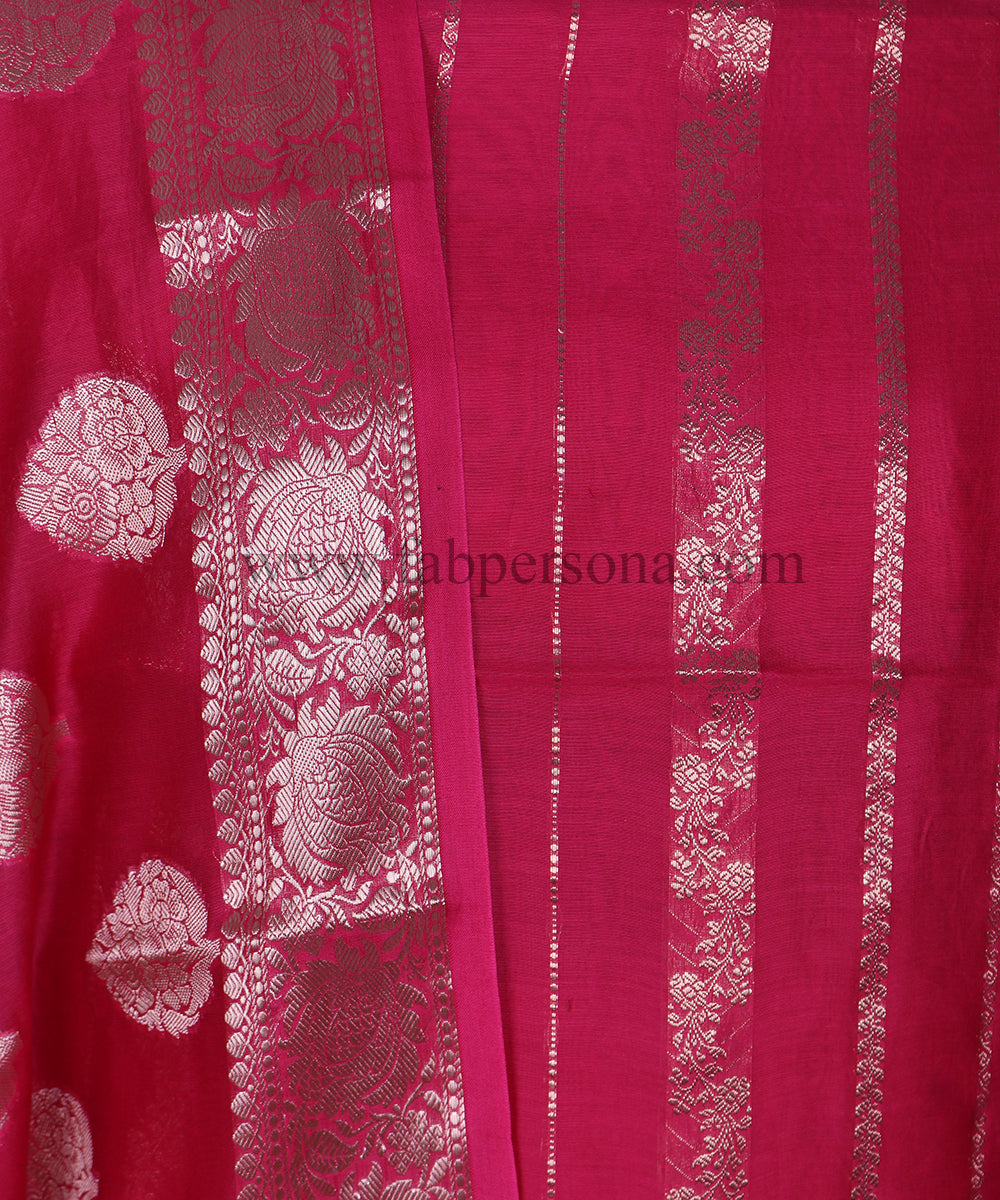 Pure Banarasi Resham Chanderi SilK Unstitched Suit With Resham Chanderi- Dupatta.