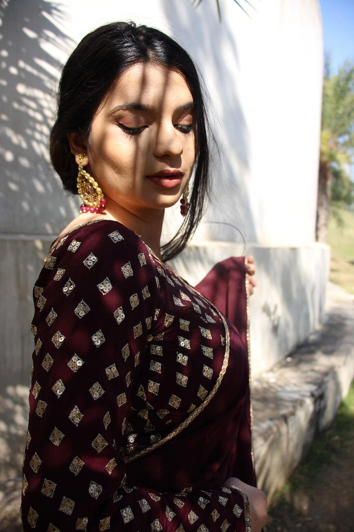 Artificial Silk Saree With Blouse and Handmade tussels
