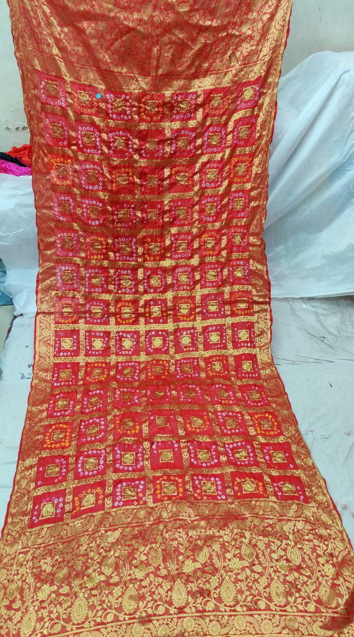 Banarasi Ghatchola Zari work dupaata