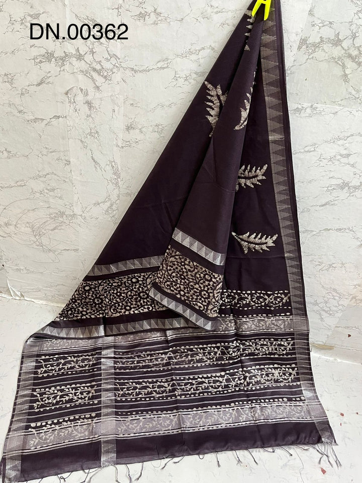 Kota staple Mangalagiri temple border saree with running blouse