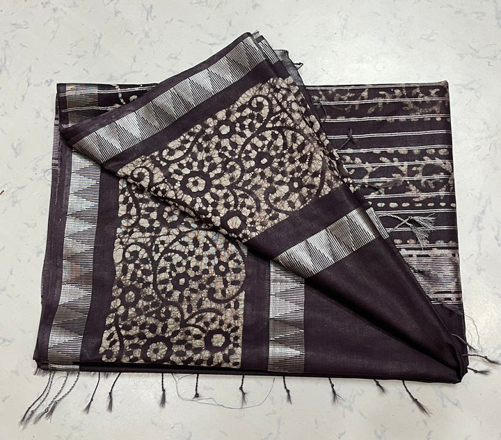 Kota staple Mangalagiri temple border saree with running blouse