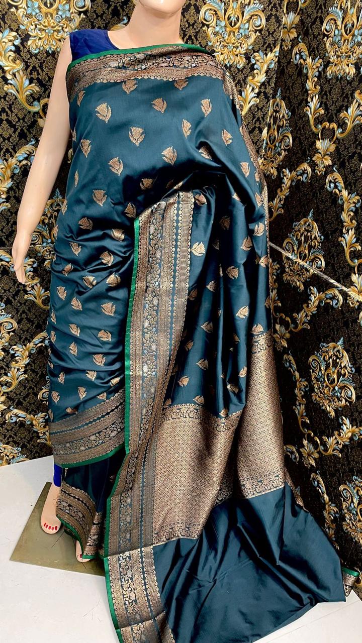 Handloom Banarasi Semi Soft Silk Saree.