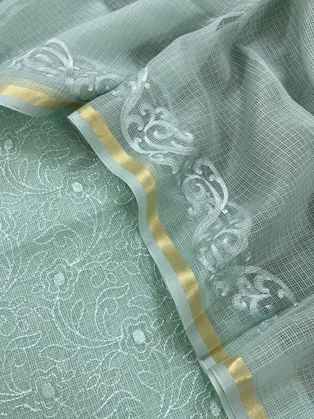 Banarasi kota Cotton suit with kota doria dupatta