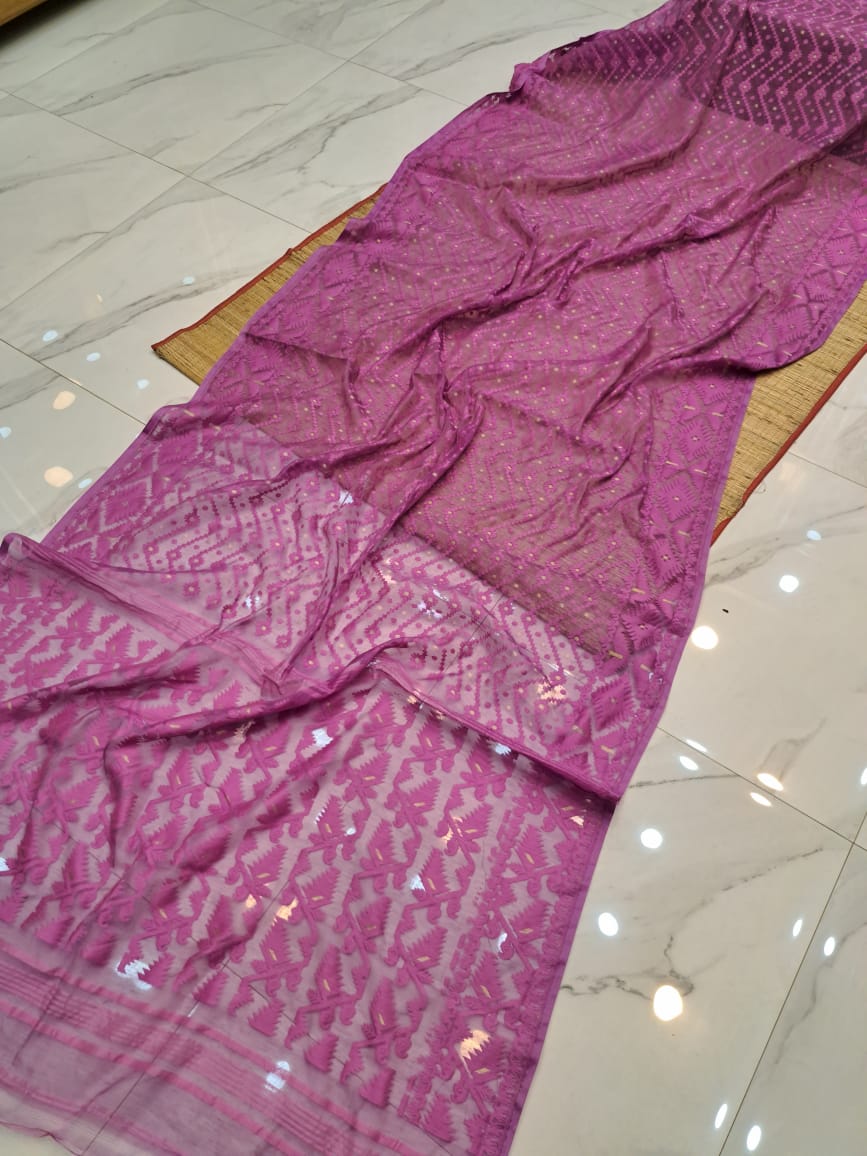 Authentic Bengali Cotton Jamdani Saree