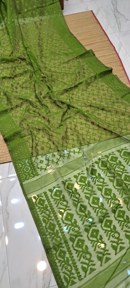 Authentic Bengali Cotton Jamdani Saree