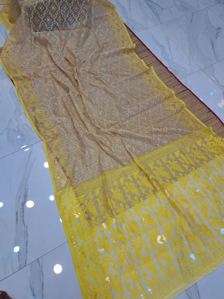 Authentic Bengali Cotton Jamdani Saree