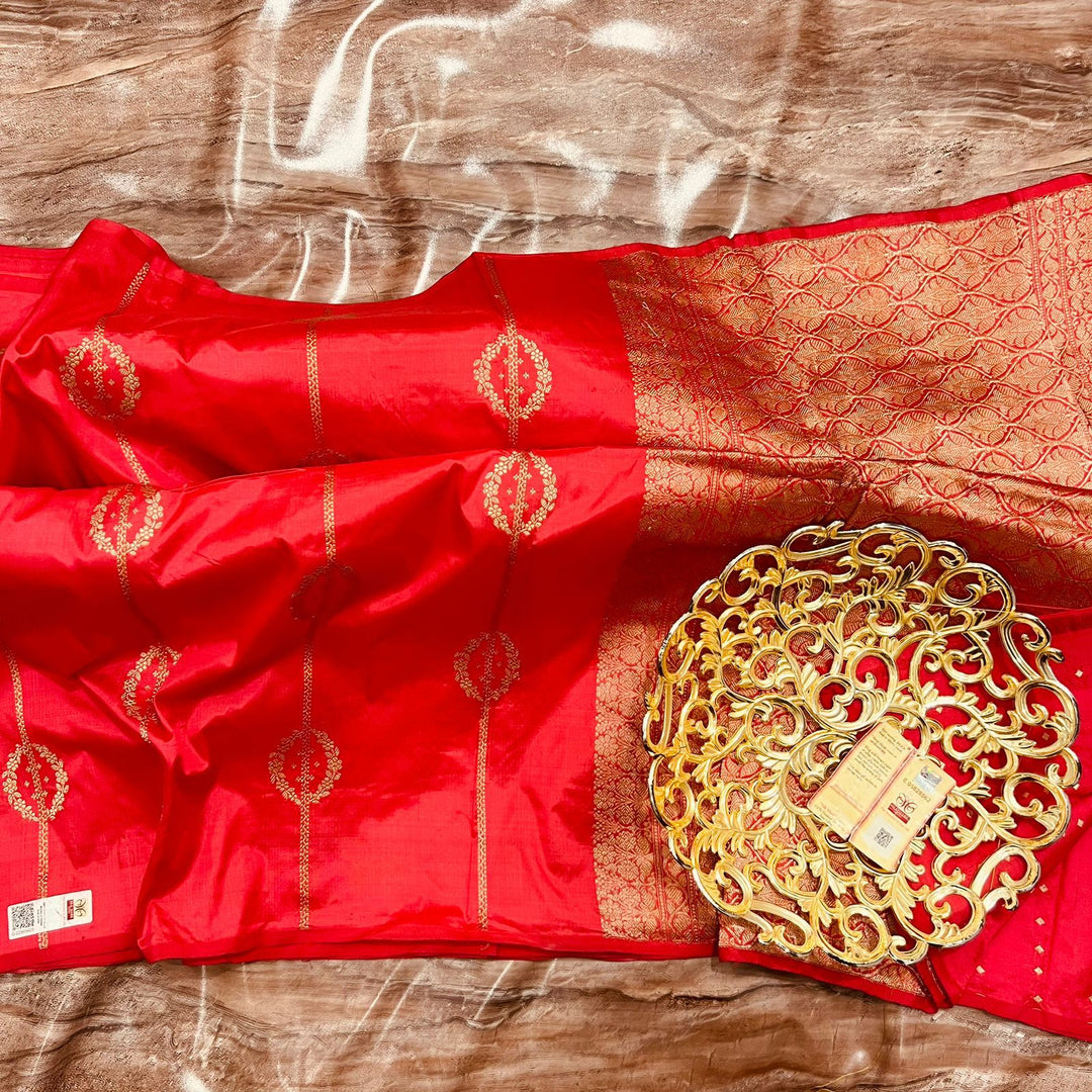 Exclusive handloom Pure katan silk Saree