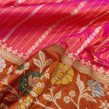 Pure Katan silk Hand Weaved Fully Khadwa weaved Zari work Saree
