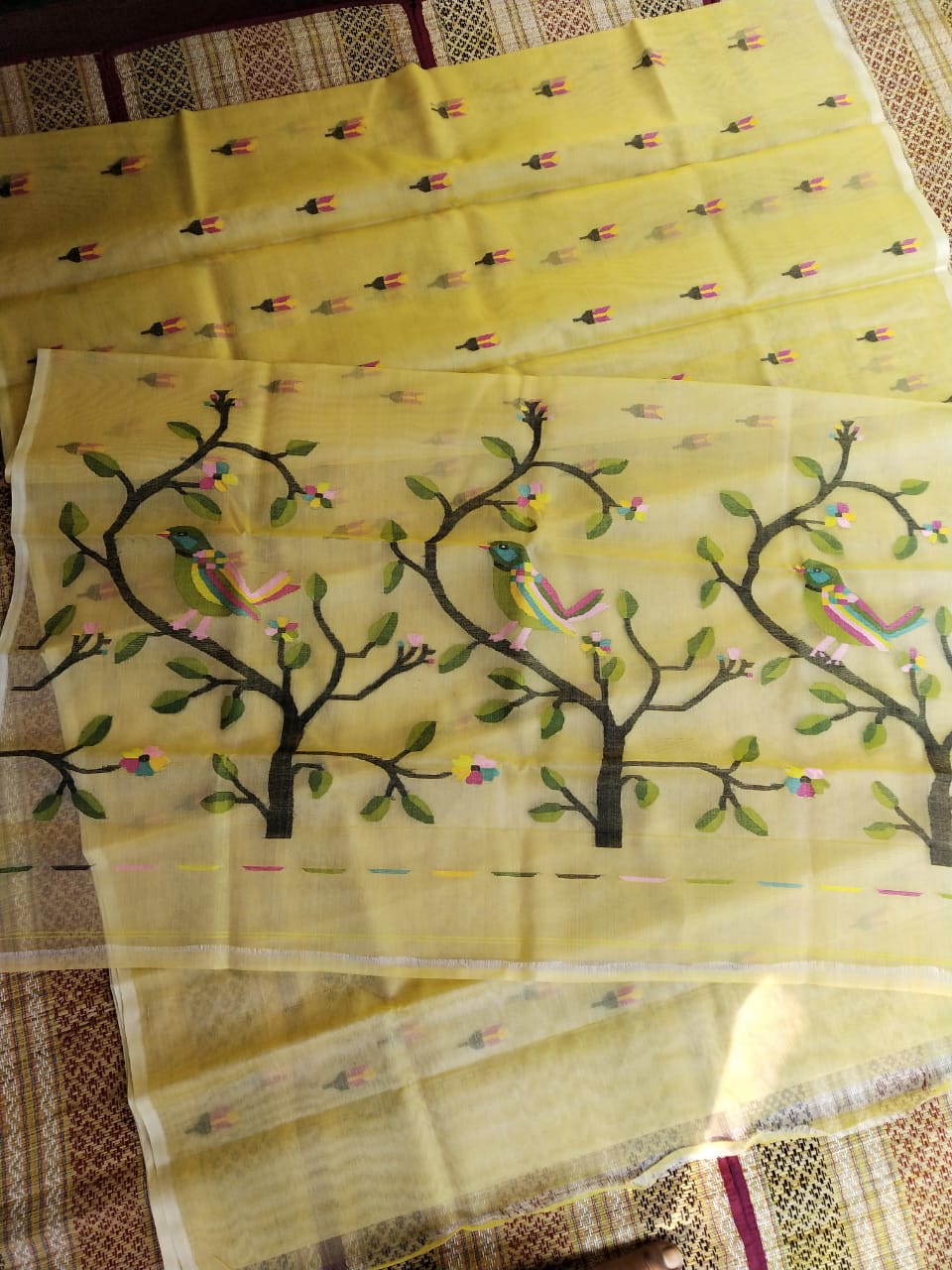 Pure Moslin jamdani Saree ( Length- 6.3 meter )