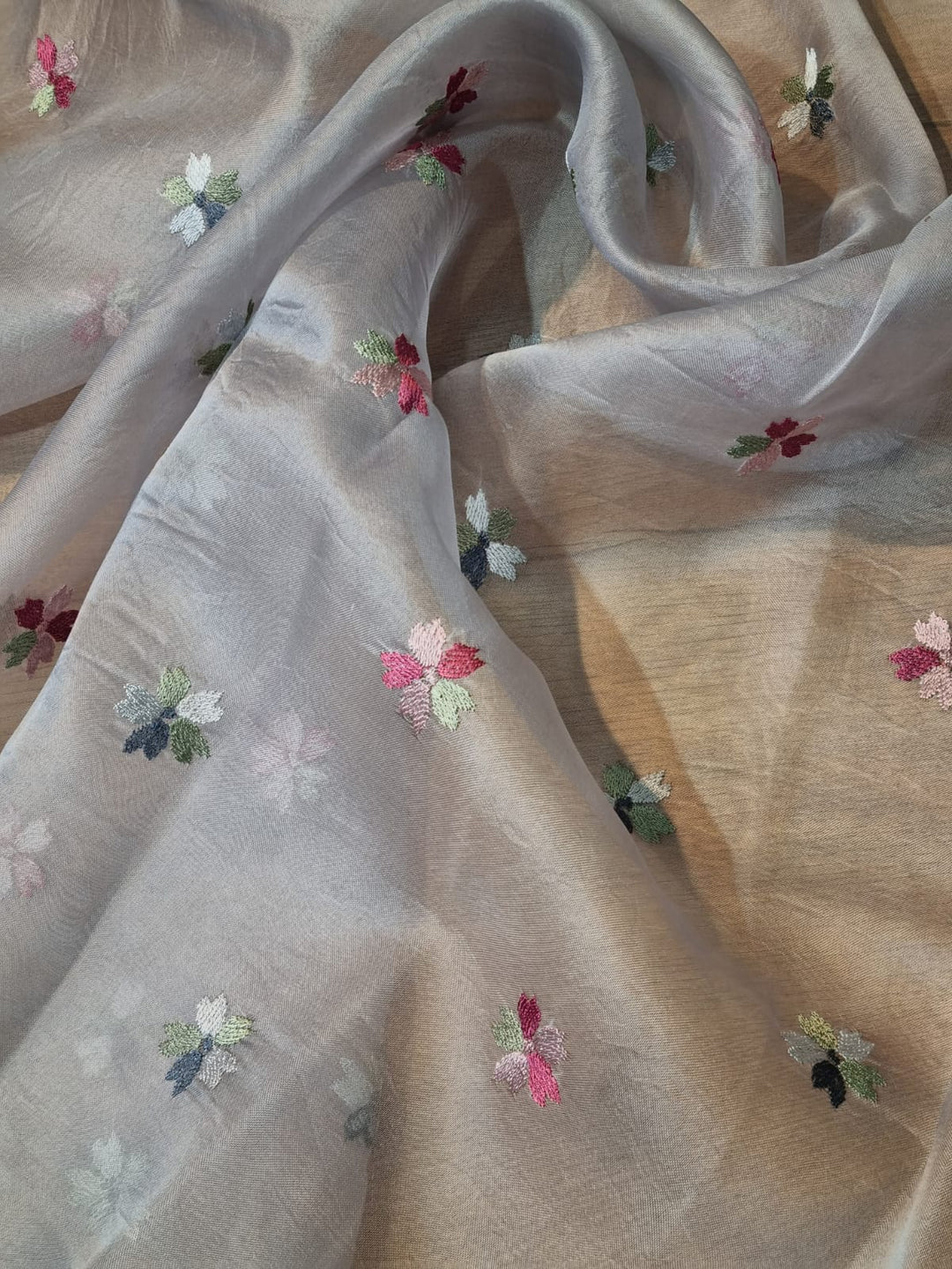 Exclusive Pure Organza Silk Saree With Multi thread Embroidery |LIMITED EDITION|