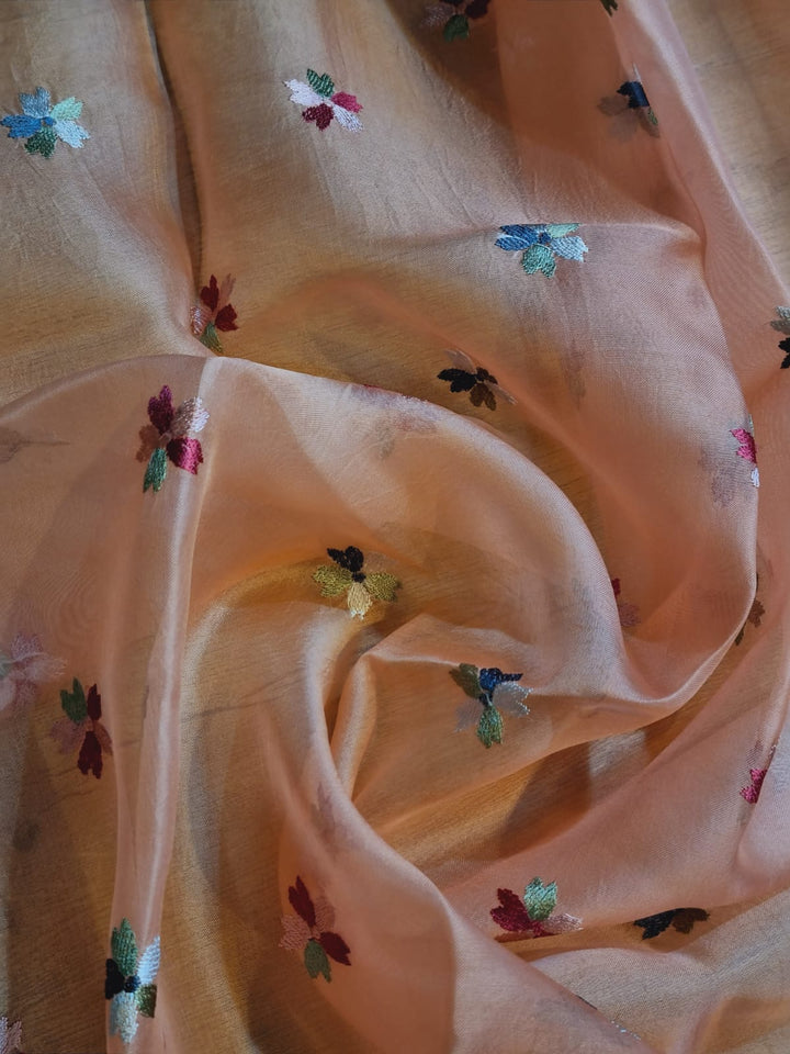 Exclusive Pure Organza Silk Saree With Multi thread Embroidery |LIMITED EDITION|