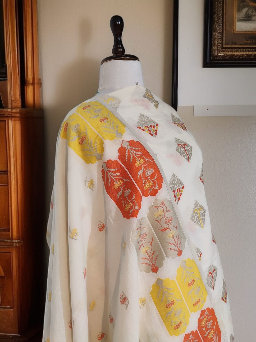 Exclusive Pure Banarasi Chanderi Silk Alfi Weaved Unstitched Suit