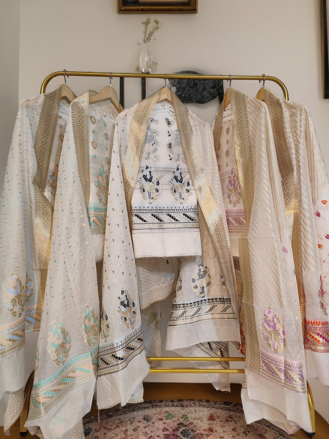 Exclusive Pure Banarasi Chanderi Silk Alfi Weaved Unstitched Suit