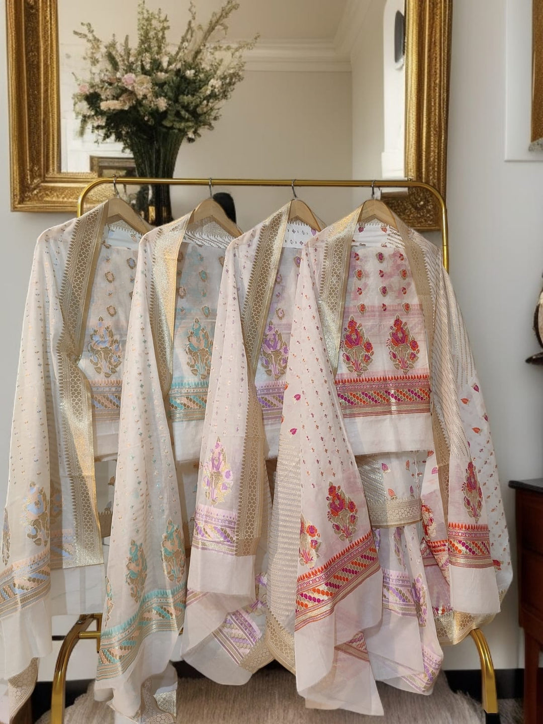 Exclusive Pure Banarasi Chanderi Silk Alfi Weaved Unstitched Suit