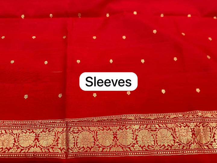 Pure Banarasi Chiniya Silk Unstitched Suit With Khadwa Buti Work
