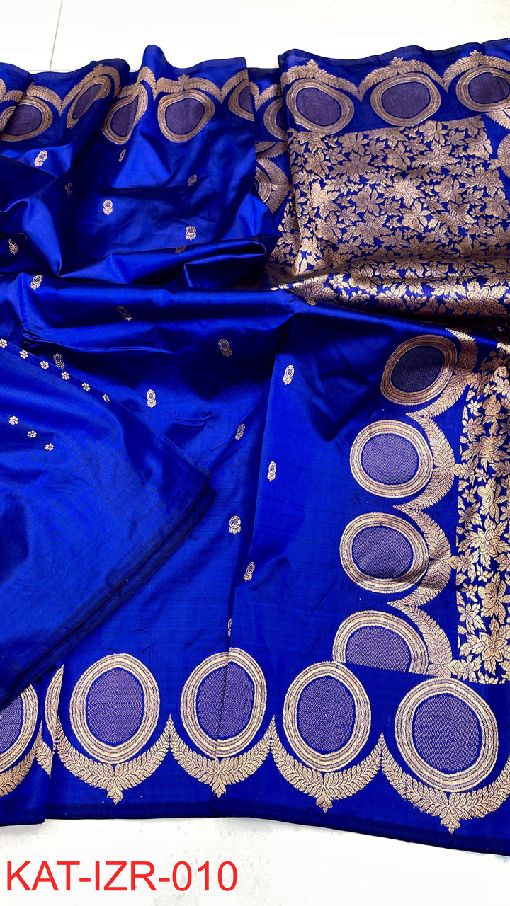 Pure Katan silk Saree with Antique Zari Work Saree