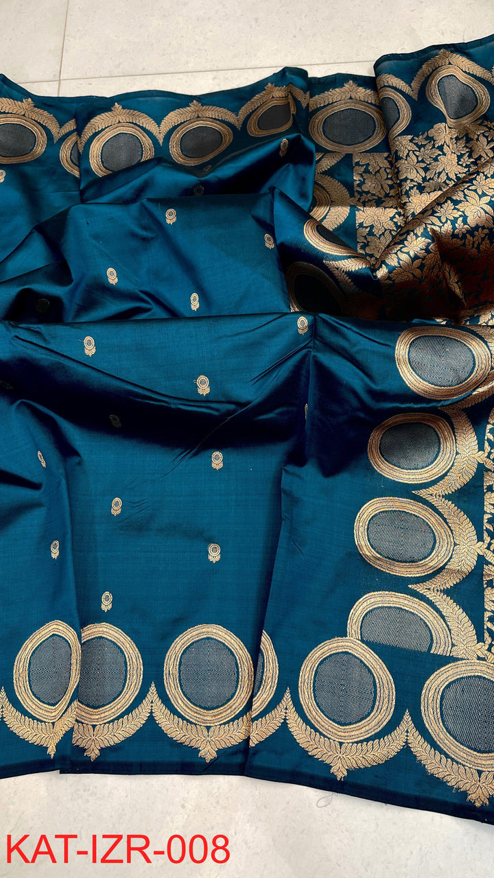 Pure Katan silk Saree with Antique Zari Work Saree