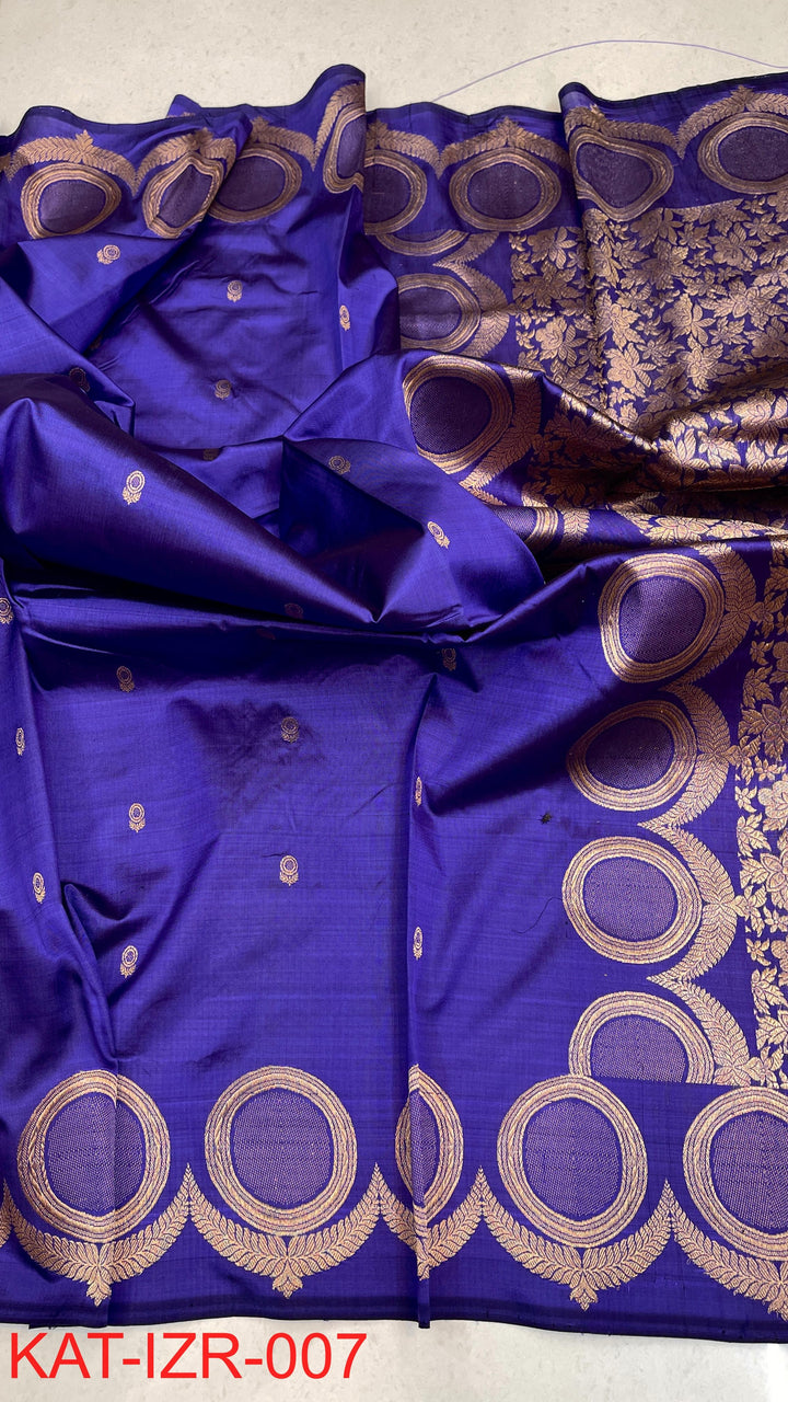 Pure Katan silk Saree with Antique Zari Work Saree