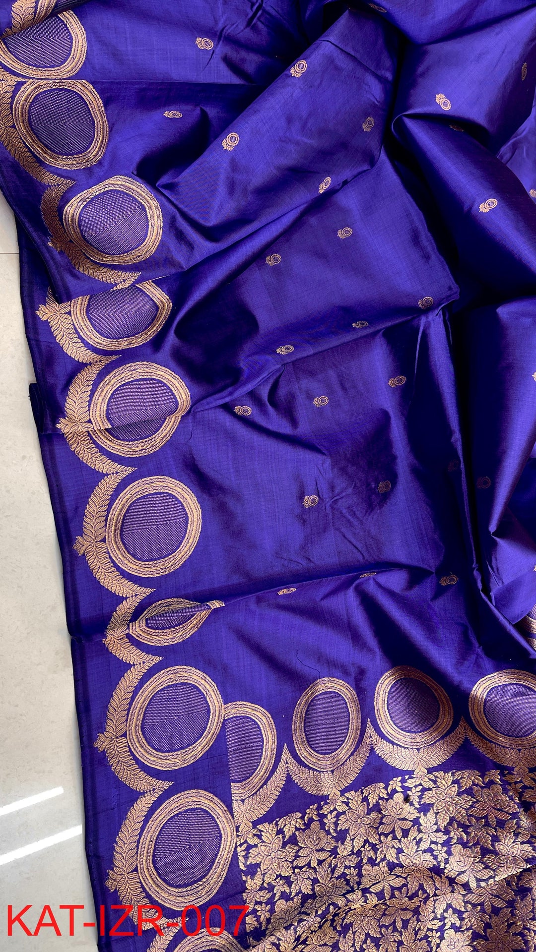 Pure Katan silk Saree with Antique Zari Work Saree