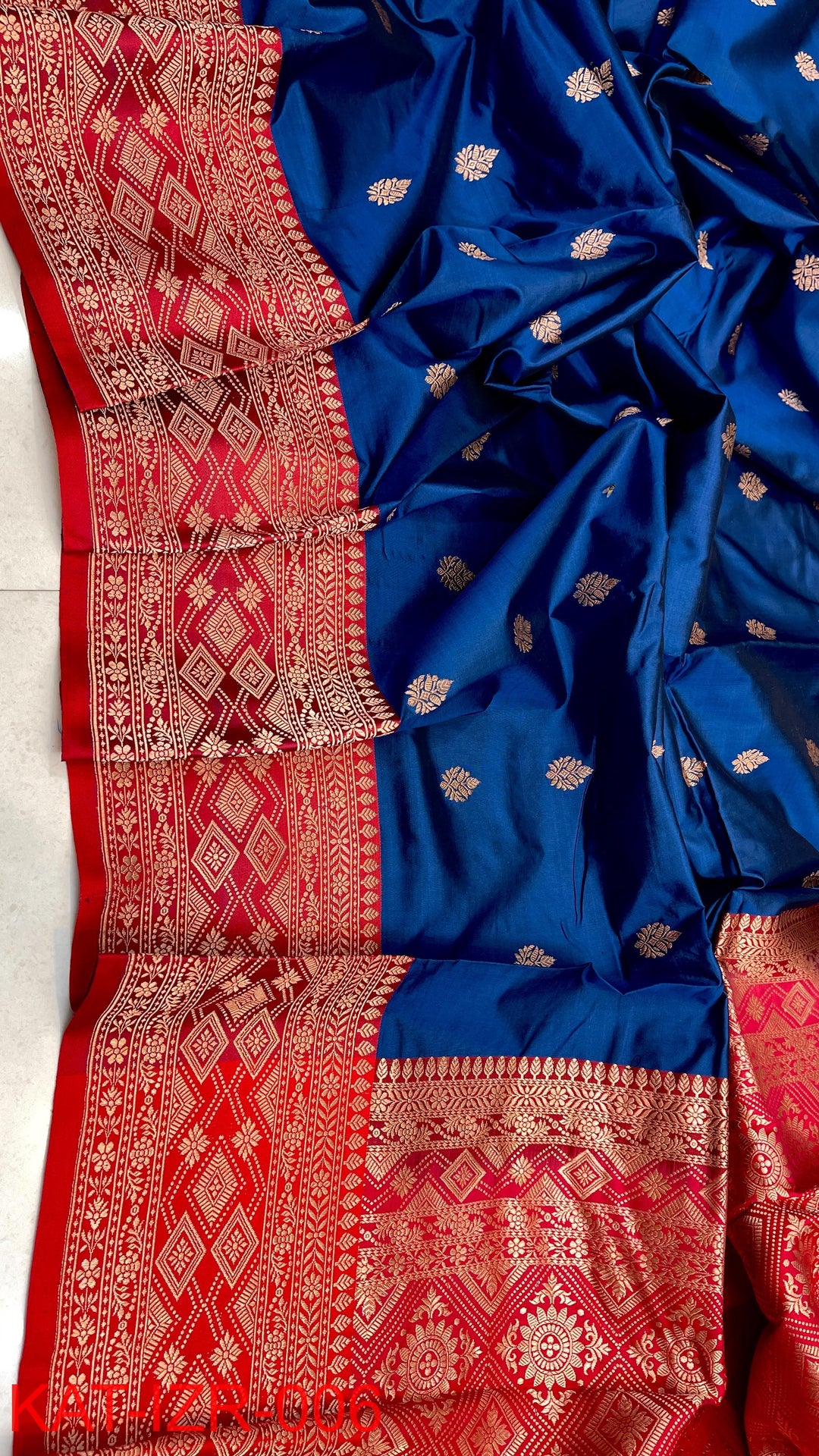 Pure Katan silk Saree with Antique Zari Work Saree