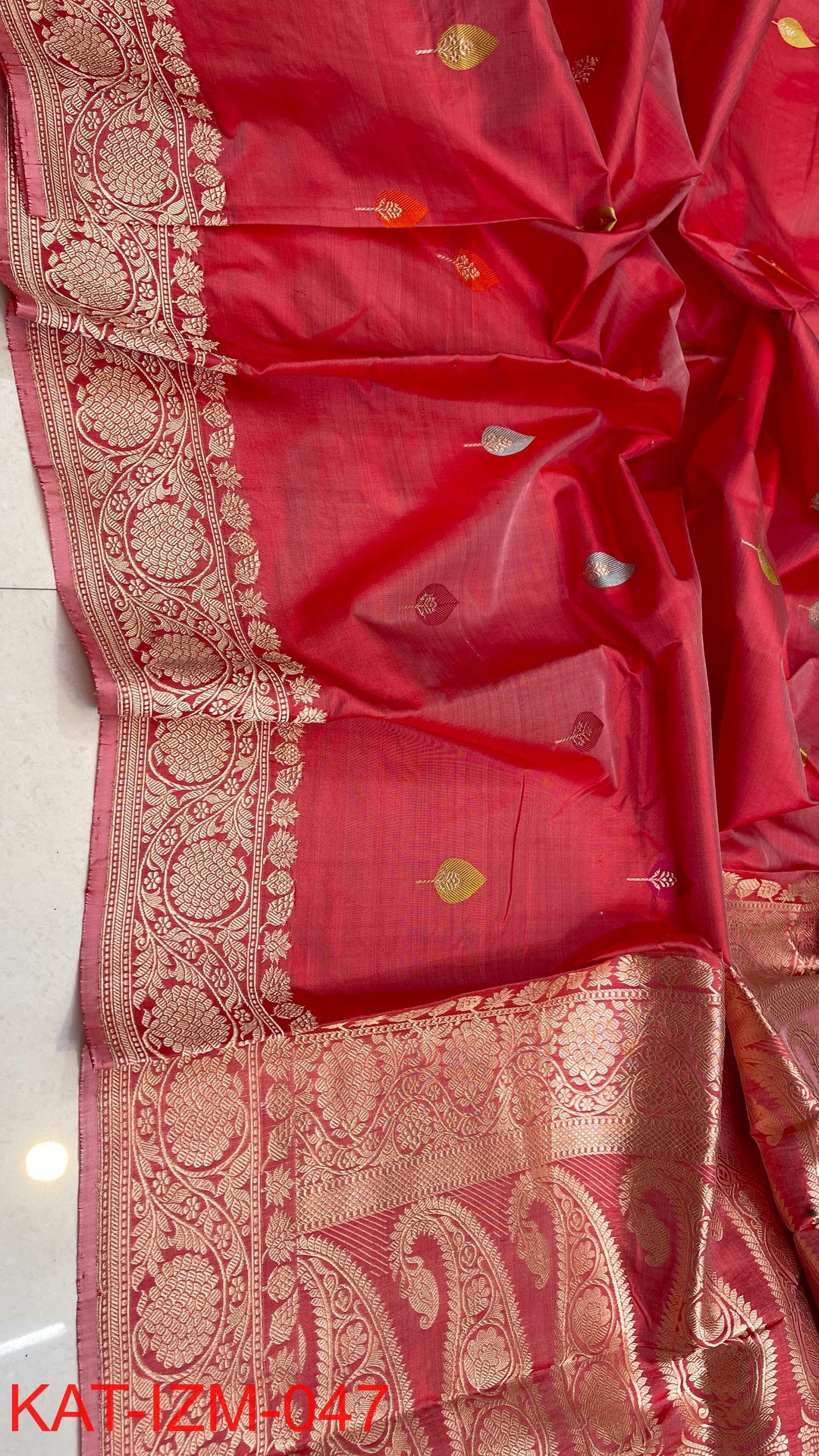 Pure Katan silk Saree with Meenakari Work