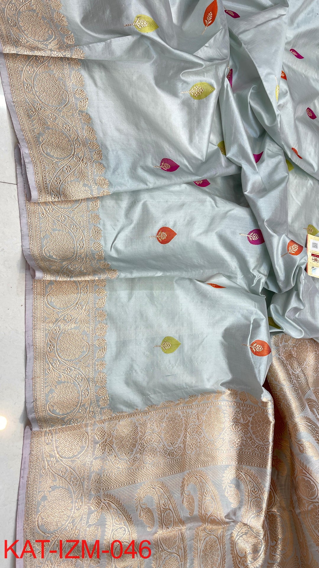 Pure Katan silk Saree with Meenakari Work