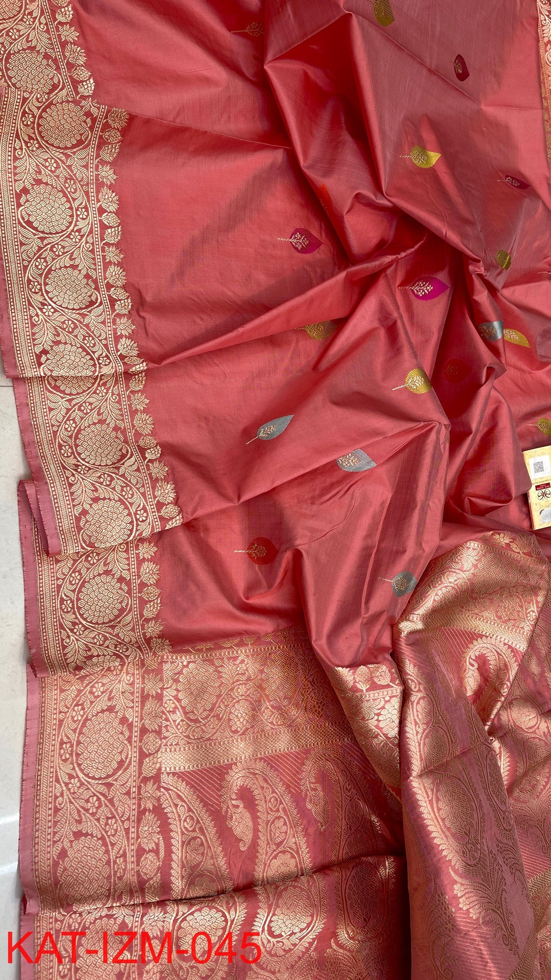 Pure Katan silk Saree with Meenakari Work