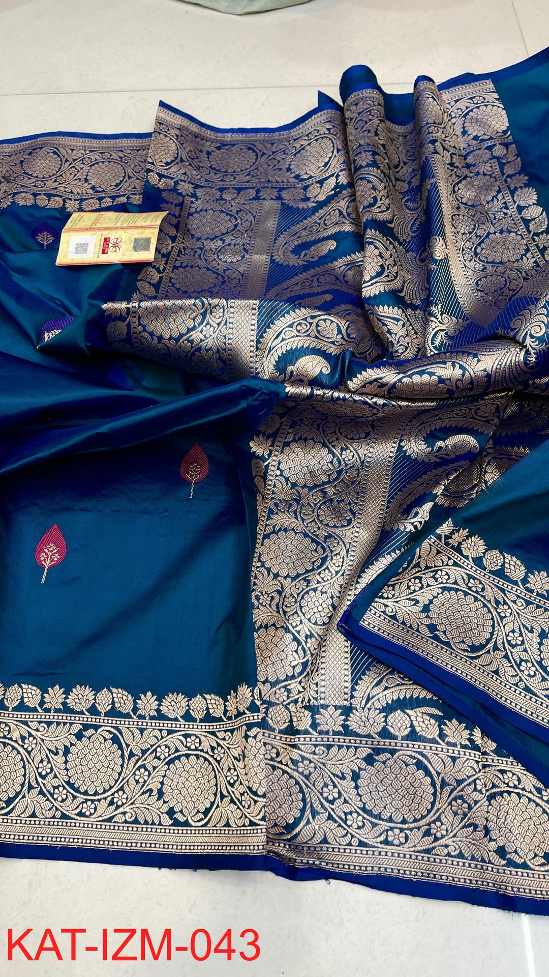Pure Katan silk Saree with Meenakari Work