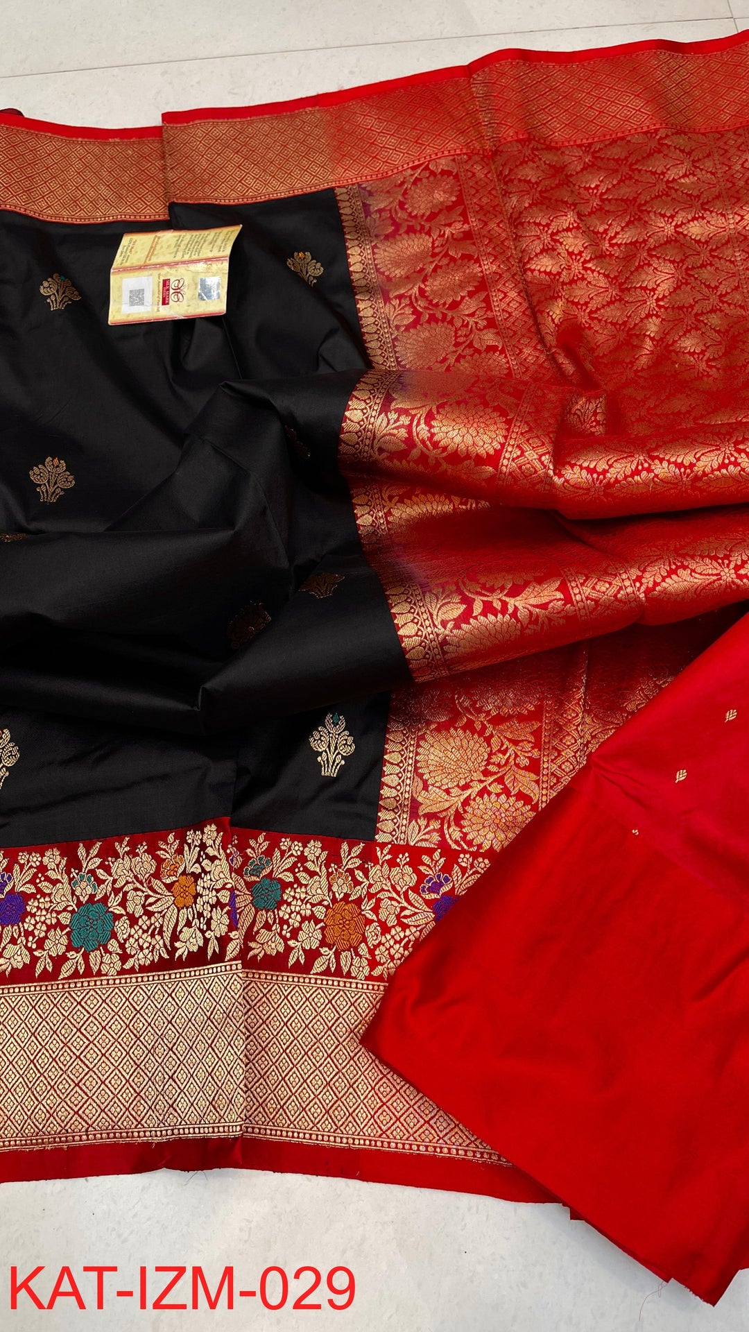 Pure Katan silk Saree with Meenakari Work