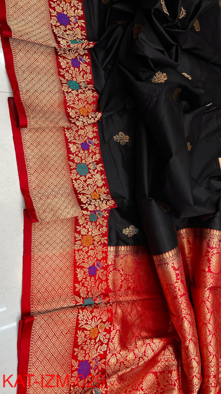Pure Katan silk Saree with Meenakari Work