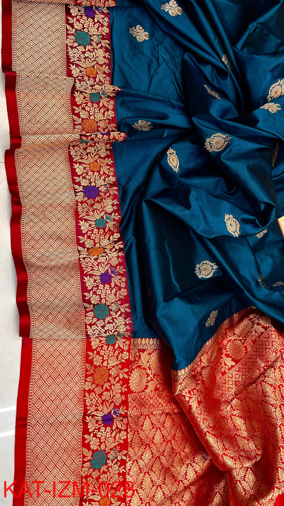Pure Katan silk Saree with Meenakari Work