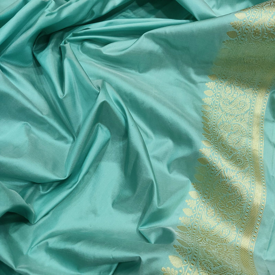 Pure katan silk Handwoven fully kadwa work saree