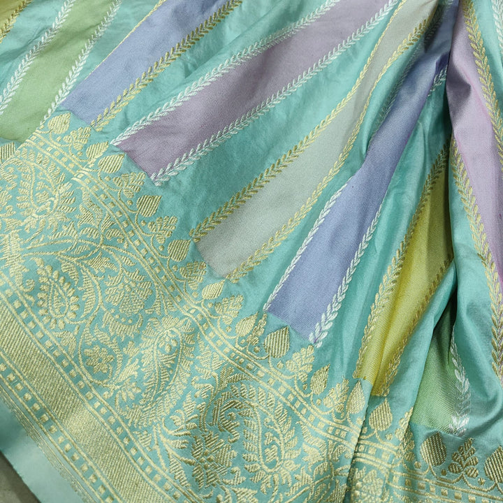 Pure katan silk Handwoven fully kadwa work saree