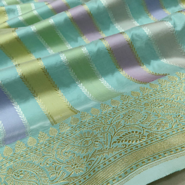 Pure katan silk Handwoven fully kadwa work saree