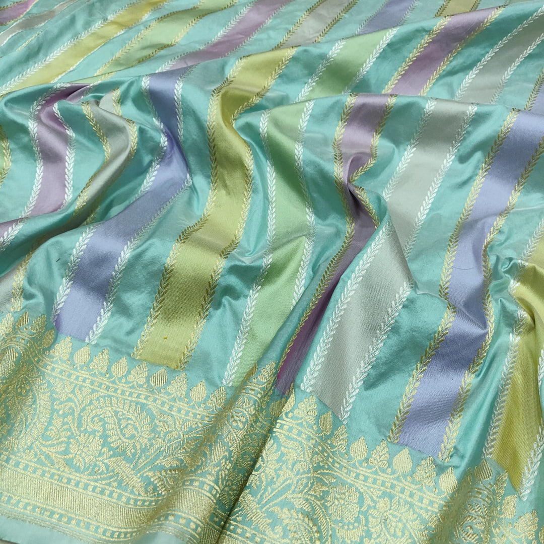 Pure katan silk Handwoven fully kadwa work saree