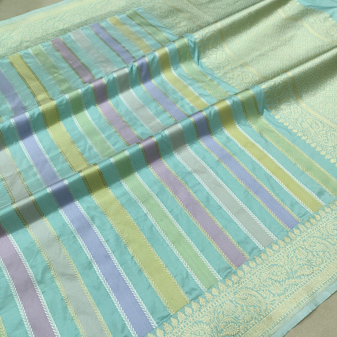 Pure katan silk Handwoven fully kadwa work saree