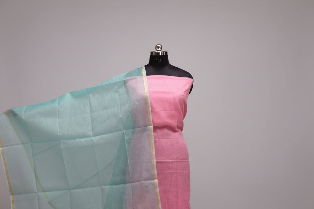 Pure Cotton Kota- Doria Unstitched Suit