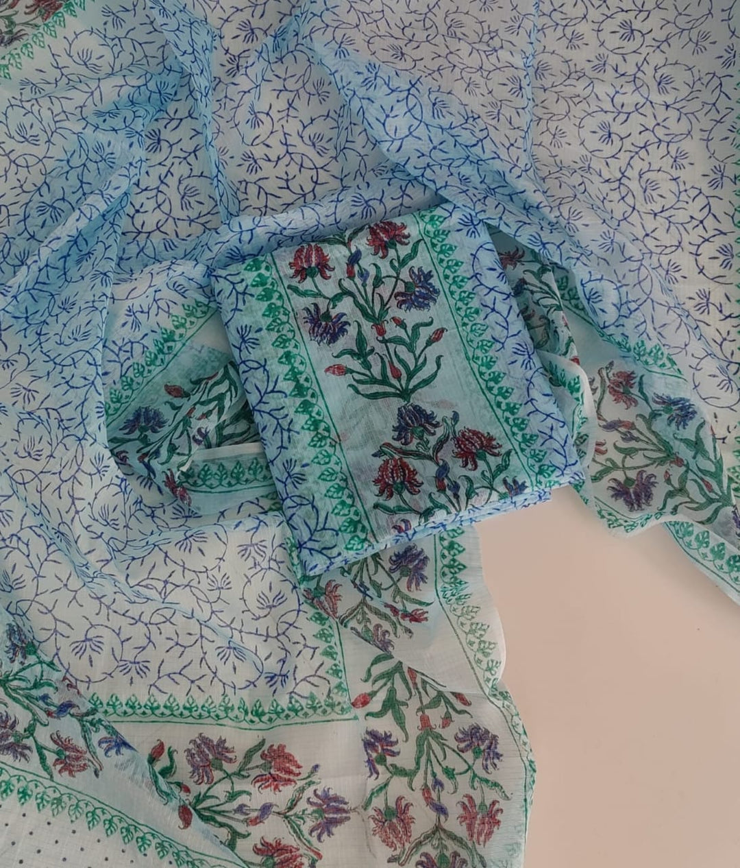 Pure Kota Doria 2 PC Unstitched Suit