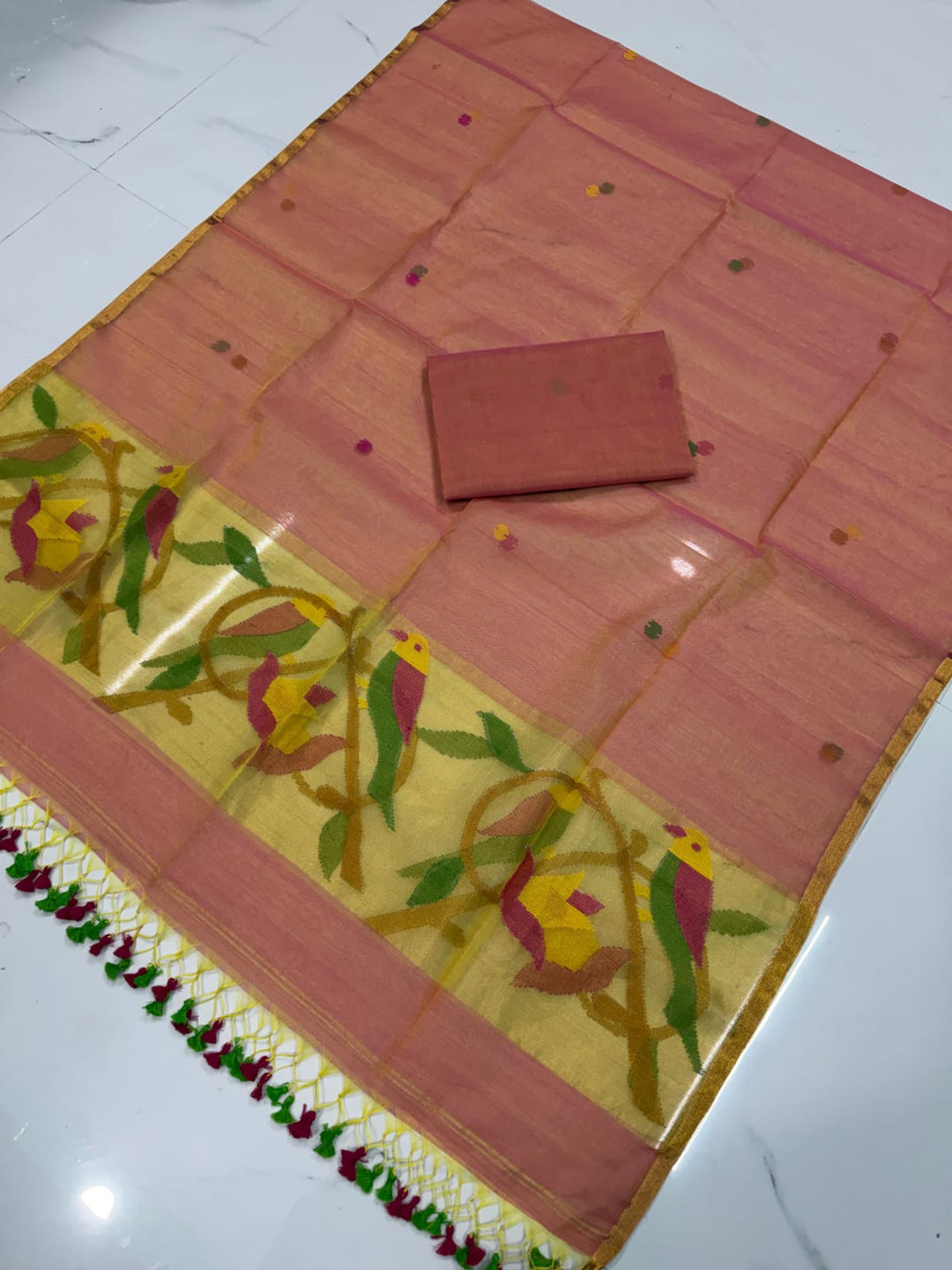 Exclusive Muslin Jamdani 2 pc Unstitched Suit.