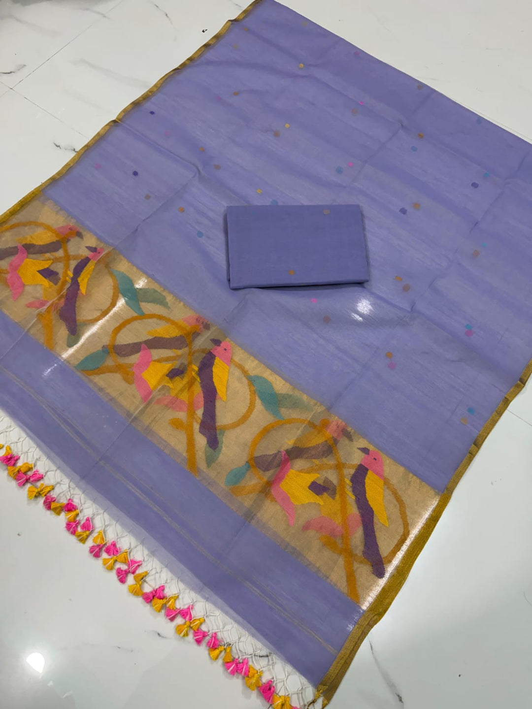 Exclusive Muslin Jamdani 2 pc Unstitched Suit.